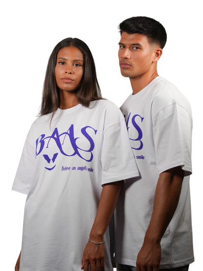 BAAS OVERSIZED TEE WHITE PURPLE